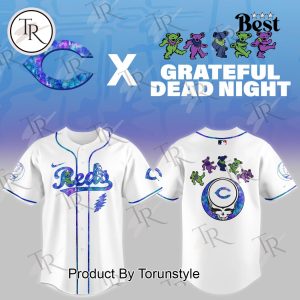 Cincinnati Reds X Grateful Dead Night Game 2025 Limited Edition Baseball Jersey