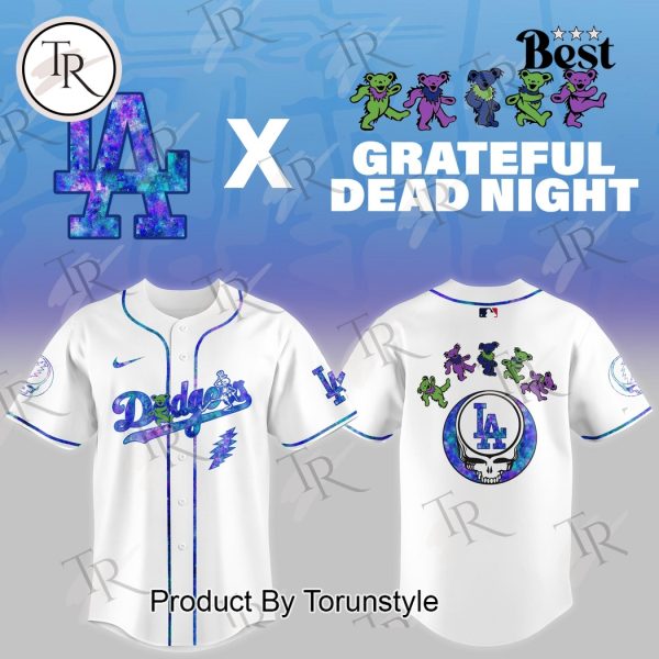 Los Angeles Dodgers X Grateful Dead Night Game 2025 Limited Edition Baseball Jersey