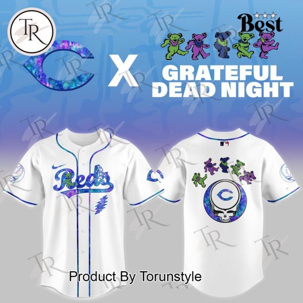 Cincinnati Reds X Grateful Dead Night Game 2025 Limited Edition Baseball Jersey