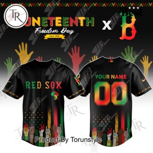 Boston Red Sox X Juneteenth Freedom Day 2025 Custom Name Limited Edition Baseball Jersey