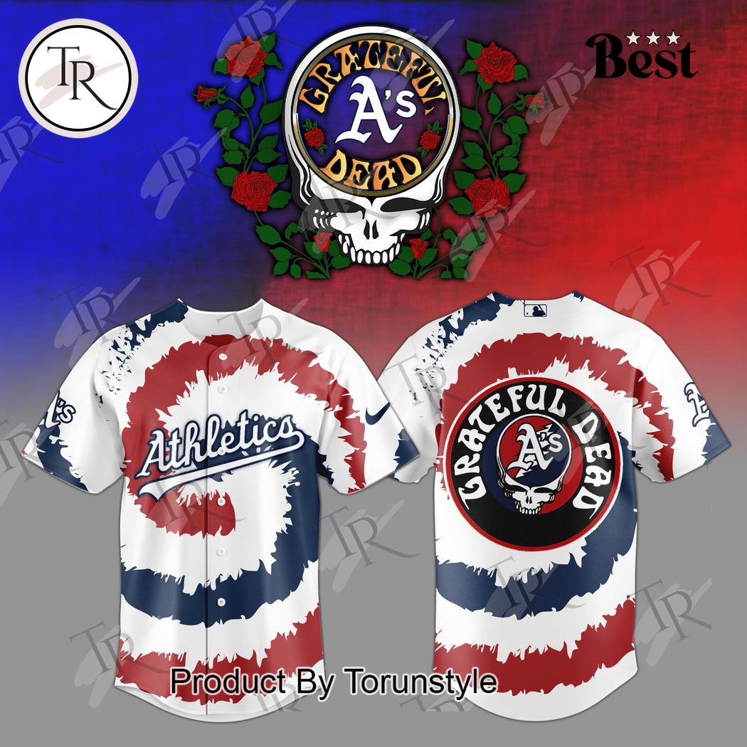 Athletics Grateful Dead 2025 Special Edition Baseball Jersey Athletics Grateful Dead 2025 Special Edition Baseball Jersey