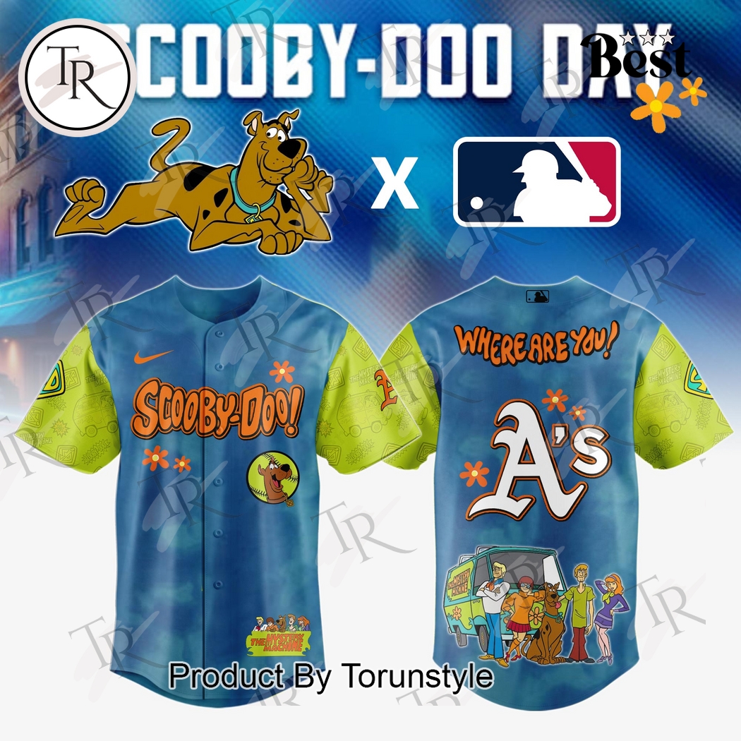 Athletics X Scooby Doo Day 2025 Where Are You! Limited Edition Baseball Jersey Athletics X Scooby Doo Day 2025 Where Are You! Limited Edition Baseball Jersey