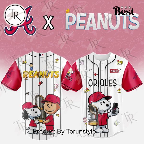 Atlanta Braves 2025 X Peanuts New Special Edition Baseball Jersey