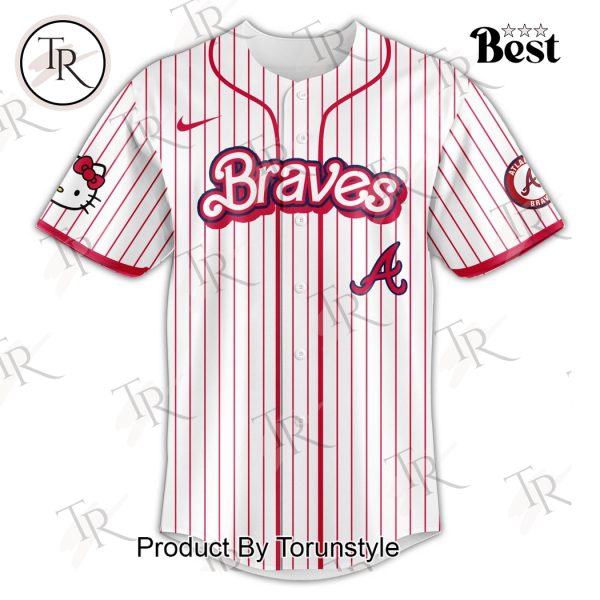 Atlanta Braves x Hello Kitty Night 2025 Special Edition Baseball Jersey