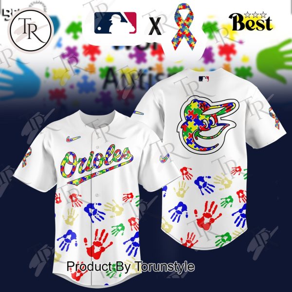 Baltimore Orioles 2025 Autism Awareness Special Edition Baseball Jersey