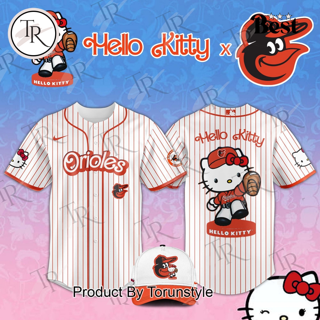Baltimore Orioles x Hello Kitty Night 2025 Special Edition Baseball Jersey Baltimore Orioles x Hello Kitty Night 2025 Special Edition Baseball Jersey