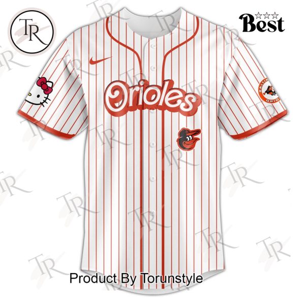 Baltimore Orioles x Hello Kitty Night 2025 Special Edition Baseball Jersey