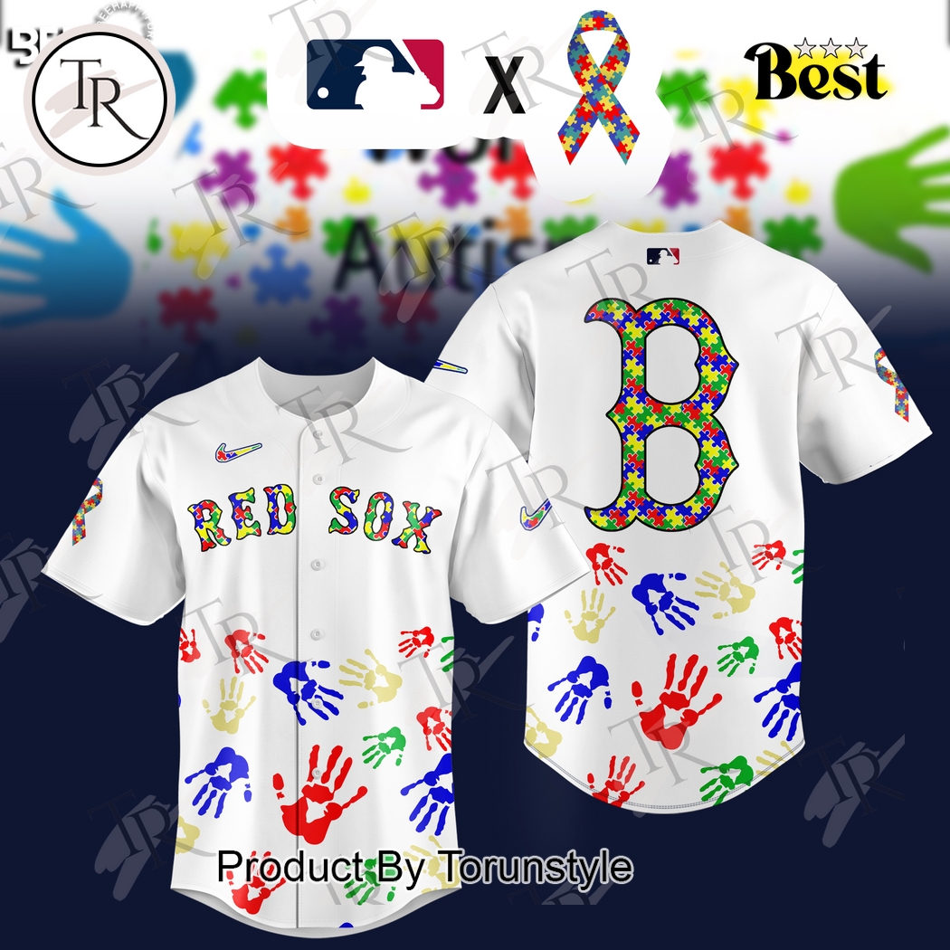 Boston Red Sox 2025 Autism Awareness Special Edition Baseball Jersey Boston Red Sox 2025 Autism Awareness Special Edition Baseball Jersey