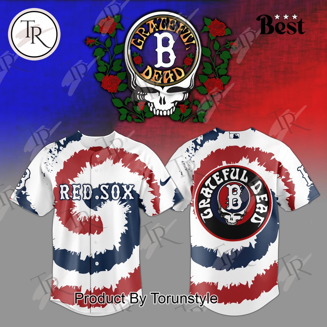 Boston Red Sox Grateful Dead 2025 Special Edition Baseball Jersey Boston Red Sox Grateful Dead 2025 Special Edition Baseball Jersey
