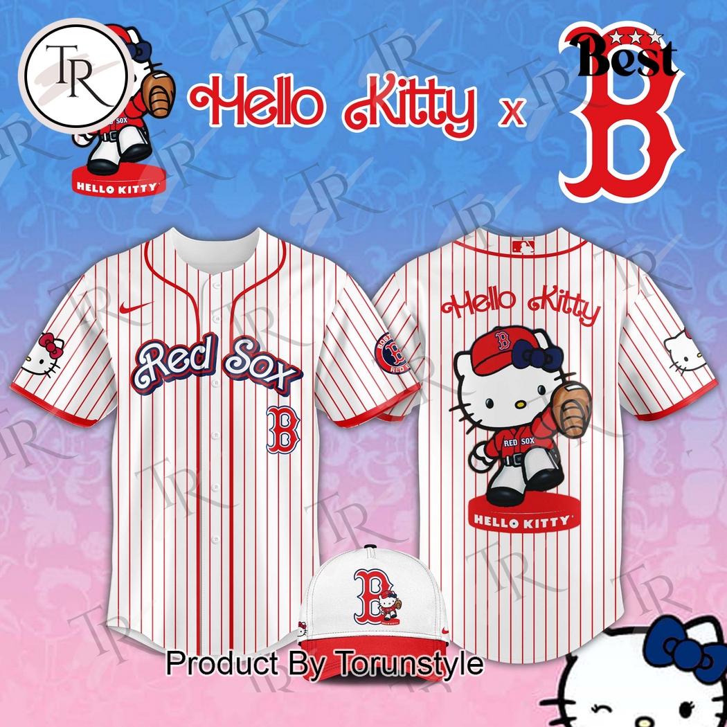 Boston Red Sox x Hello Kitty Night 2025 Special Edition Baseball Jersey Boston Red Sox x Hello Kitty Night 2025 Special Edition Baseball Jersey