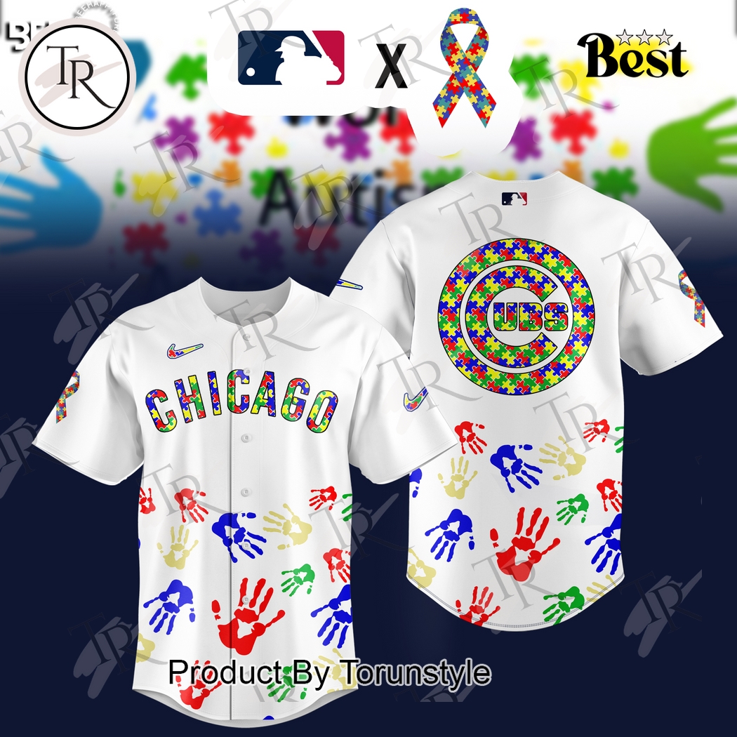 Chicago Cubs 2025 Autism Awareness Special Edition Baseball Jersey Chicago Cubs 2025 Autism Awareness Special Edition Baseball Jersey