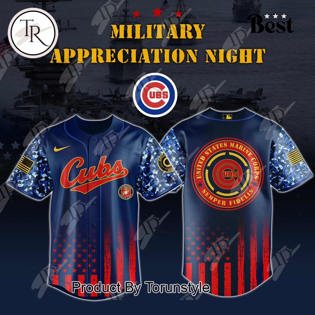 Chicago Cubs 2025 Military Appreciation Night Limited Edition Baseball Jersey Chicago Cubs 2025 Military Appreciation Night Limited Edition Baseball Jersey