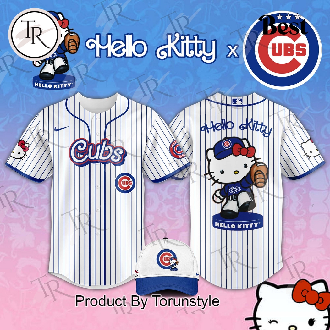 Chicago Cubs x Hello Kitty Night 2025 Special Edition Baseball Jersey Chicago Cubs x Hello Kitty Night 2025 Special Edition Baseball Jersey