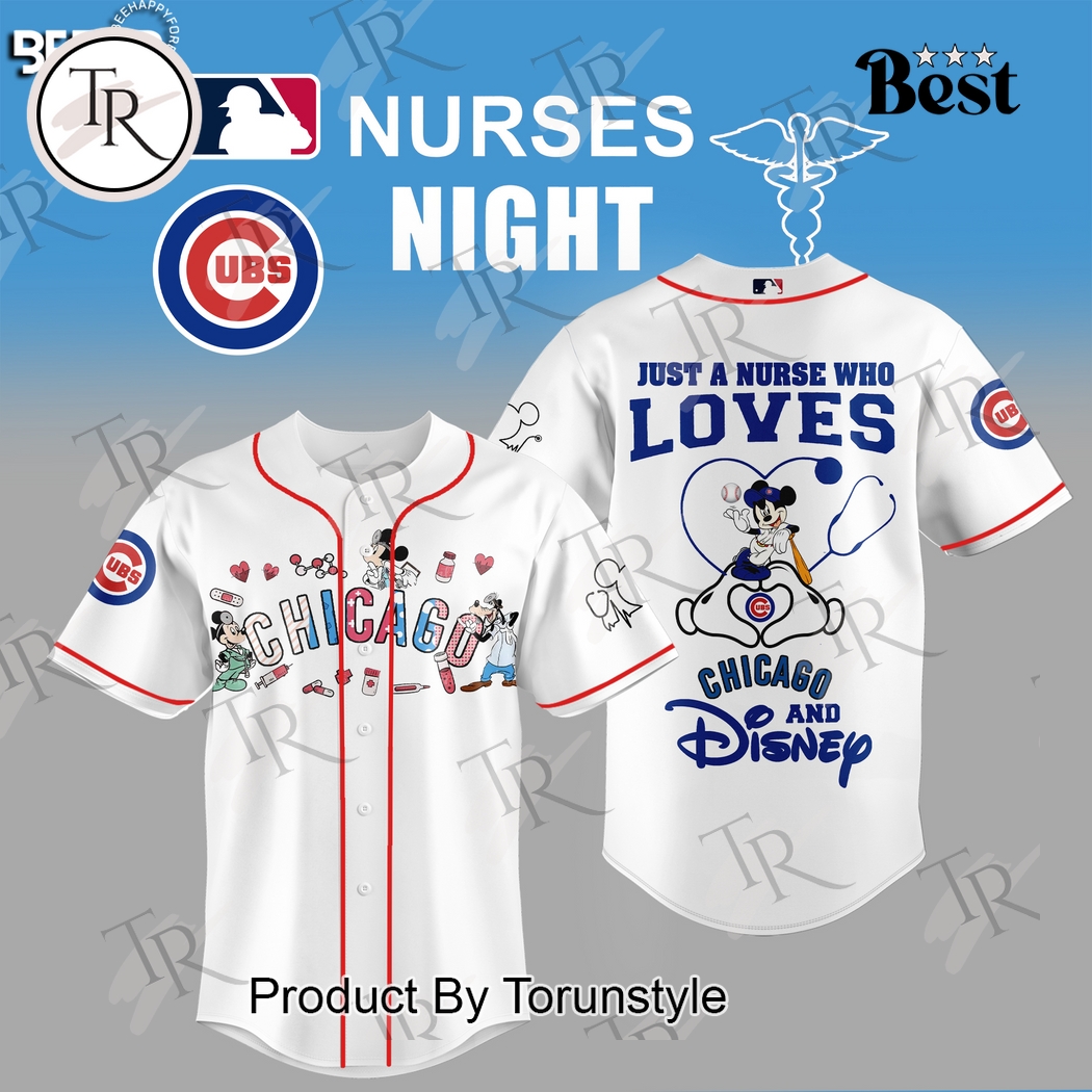 Chicago Cubs X Mickey Mouse Just A Nurse Who Loves 2025 Limited Edition Baseball Jersey Chicago Cubs X Mickey Mouse Just A Nurse Who Loves 2025 Limited Edition Baseball Jersey