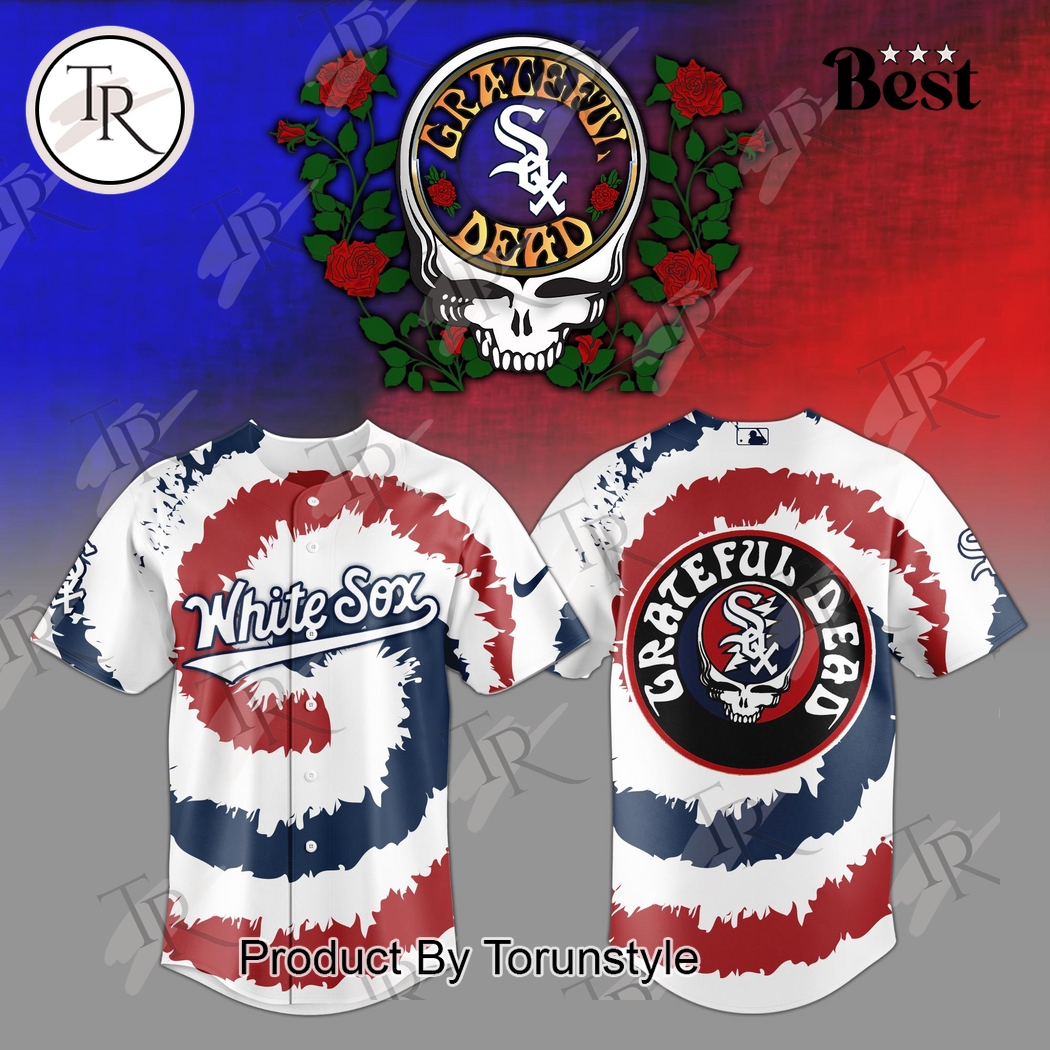 Chicago White Sox Grateful Dead 2025 Special Edition Baseball Jersey Chicago White Sox Grateful Dead 2025 Special Edition Baseball Jersey