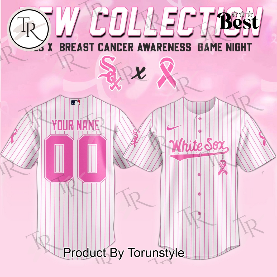 Chicago White Sox X Breast Cancer Awareness Game Night 2025 Custom Name Limited Edition Baseball Jersey Chicago White Sox X Breast Cancer Awareness Game Night 2025 Custom Name Limited Edition Baseball Jersey