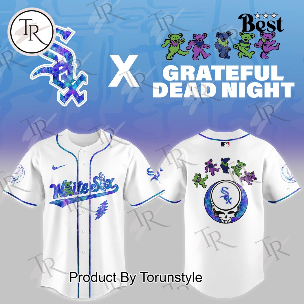 Chicago White Sox X Grateful Dead Night Game 2025 Edition Baseball Jersey