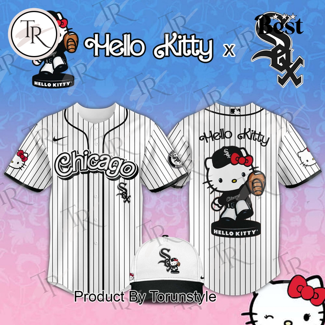 Chicago White Sox x Hello Kitty Night 2025 Special Edition Baseball Jersey Chicago White Sox x Hello Kitty Night 2025 Special Edition Baseball Jersey