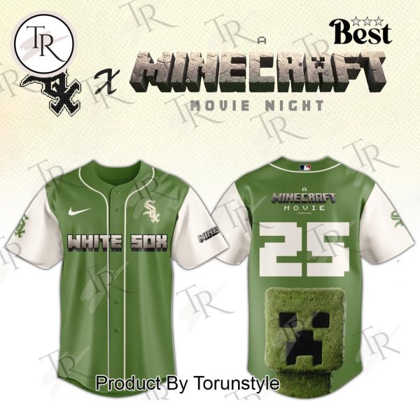 Chicago White Sox x A Minecraft Movie Night 2025 Limnited Edition Baseball Jersey