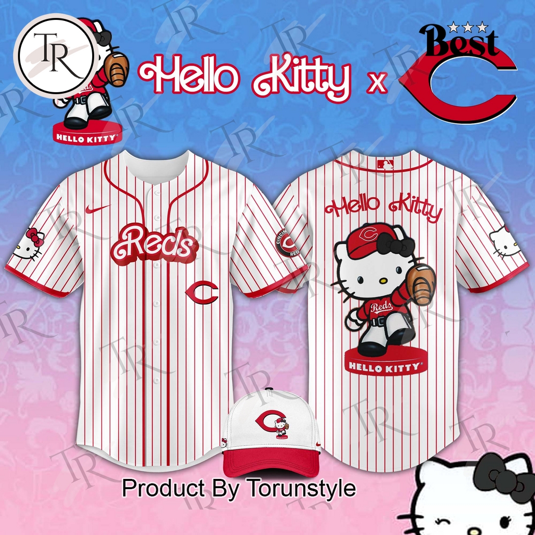 Cincinnati Reds x Hello Kitty Night 2025 Special Edition Baseball Jersey Cincinnati Reds x Hello Kitty Night 2025 Special Edition Baseball Jersey