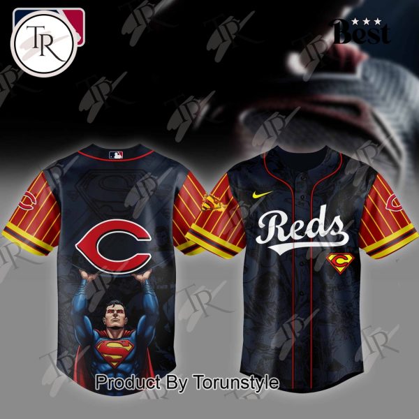 Cincinnati Reds x Superman 2025 Special Edition Baseball Jersey