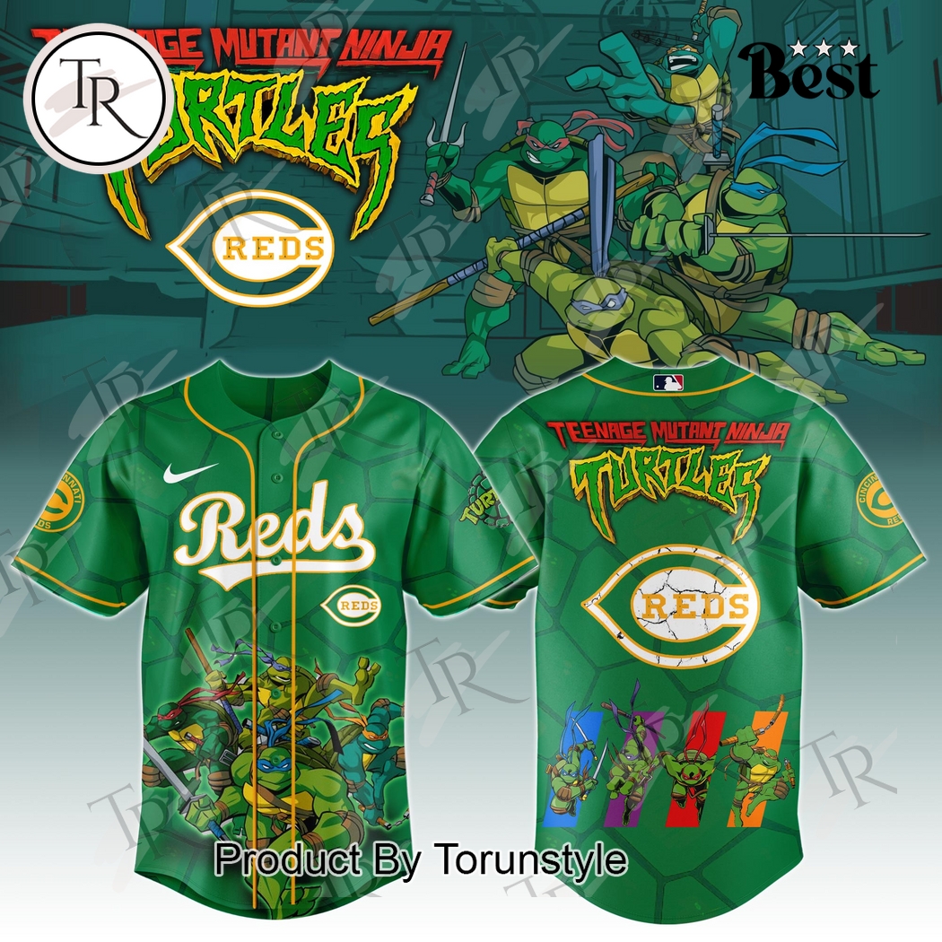 Cincinnati Reds x Teenage Mutant Ninja Turtles 2025 Special Edition Baseball Jersey Cincinnati Reds x Teenage Mutant Ninja Turtles 2025 Special Edition Baseball Jersey