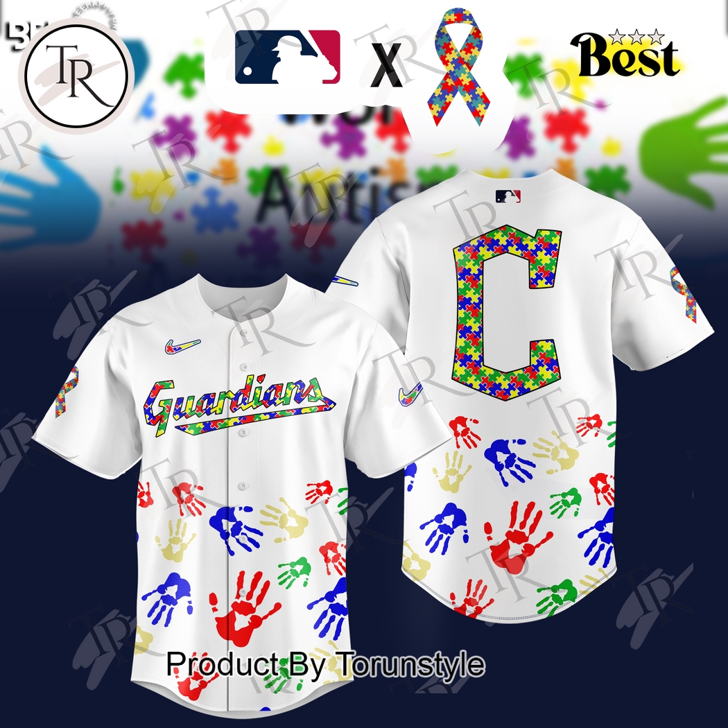 Cleveland Guardians 2025 Autism Awareness Special Edition Baseball Jersey Cleveland Guardians 2025 Autism Awareness Special Edition Baseball Jersey