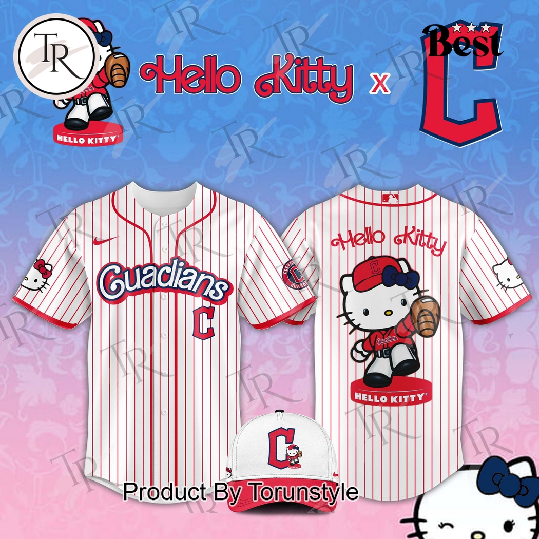 Cleveland Guardians x Hello Kitty Night 2025 Special Edition Baseball Jersey Cleveland Guardians x Hello Kitty Night 2025 Special Edition Baseball Jersey