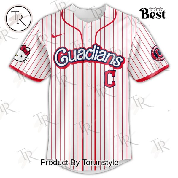 Cleveland Guardians x Hello Kitty Night 2025 Special Edition Baseball Jersey