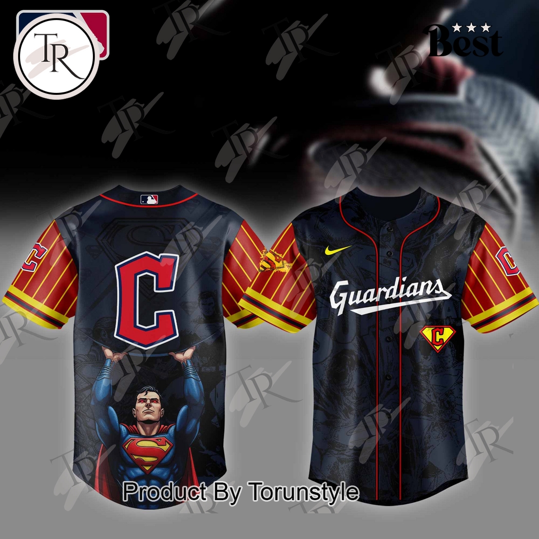 Cleveland Guardians x Superman 2025 Special Edition Baseball Jersey Cleveland Guardians x Superman 2025 Special Edition Baseball Jersey