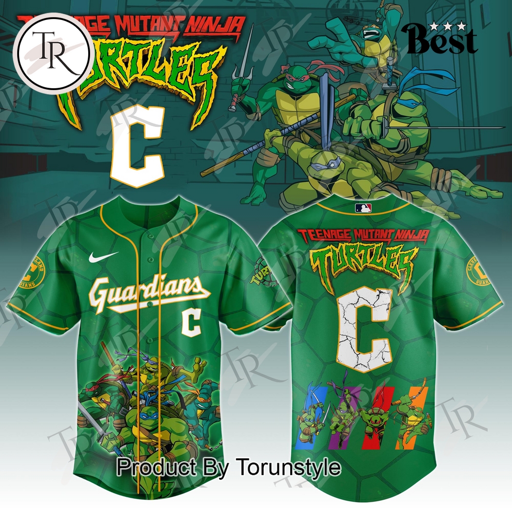Cleveland Guardians x Teenage Mutant Ninja Turtles 2025 Special Edition Baseball Jersey Cleveland Guardians x Teenage Mutant Ninja Turtles 2025 Special Edition Baseball Jersey