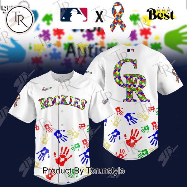 Colorado Rockies 2025 Autism Awareness Special Edition Baseball Jersey