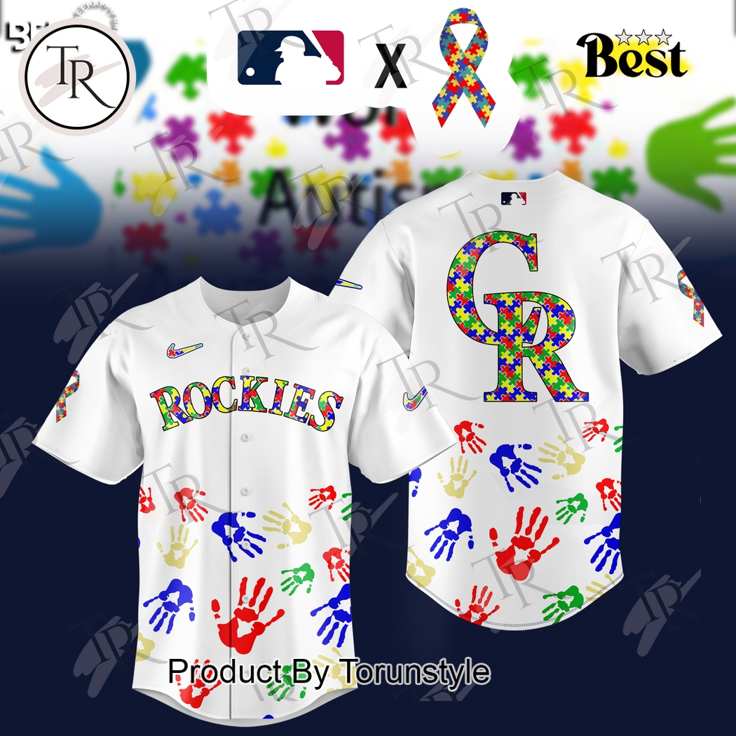 Colorado Rockies 2025 Autism Awareness Special Edition Baseball Jersey Colorado Rockies 2025 Autism Awareness Special Edition Baseball Jersey