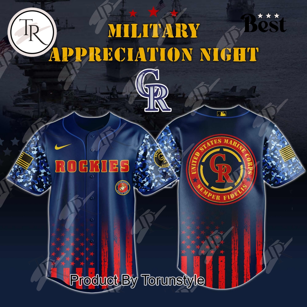Colorado Rockies 2025 Military Appreciation Night Limited Edition Baseball Jersey Colorado Rockies 2025 Military Appreciation Night Limited Edition Baseball Jersey