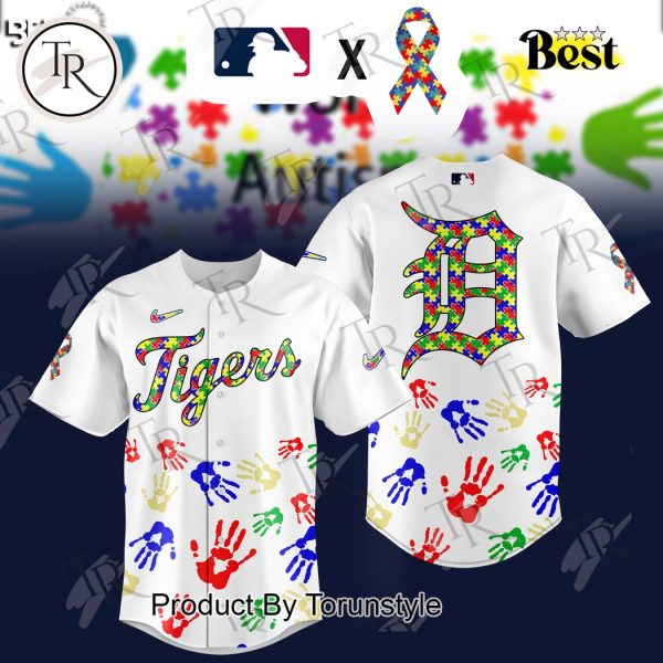 Detroit Tigers 2025 Autism Awareness Special Edition Baseball Jersey