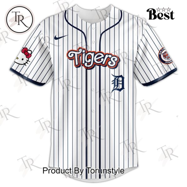 Detroit Tigers x Hello Kitty Night 2025 Special Edition Baseball Jersey
