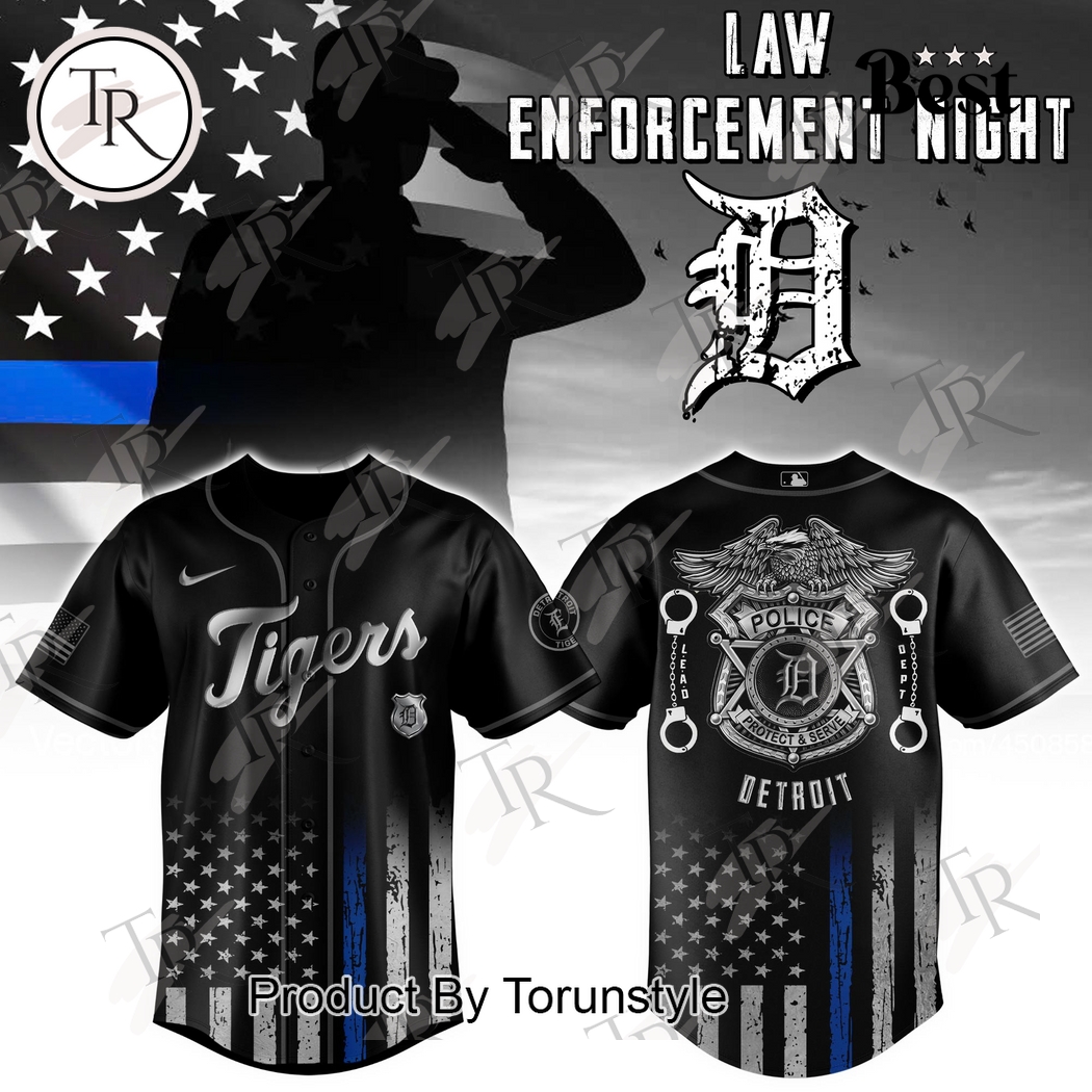 Detroit Tigers X Law Enforcement Night 2025  Edition Baseball Jersey