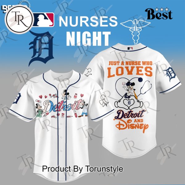 Detroit Tigers X Mickey Mouse Just A Nurse Who Loves 2025 Limited Edition Baseball Jersey