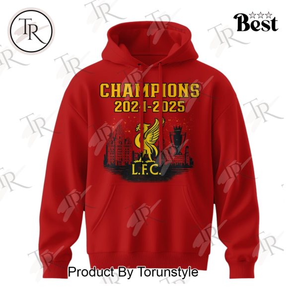 Liverpool The Reds Rise Again Premier League Champions 2024-2025 Limited Edition Hoodie