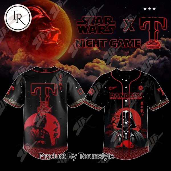 Star Wars Night Game X Texas Rangers 2025 Special Edition Baseball Jersey