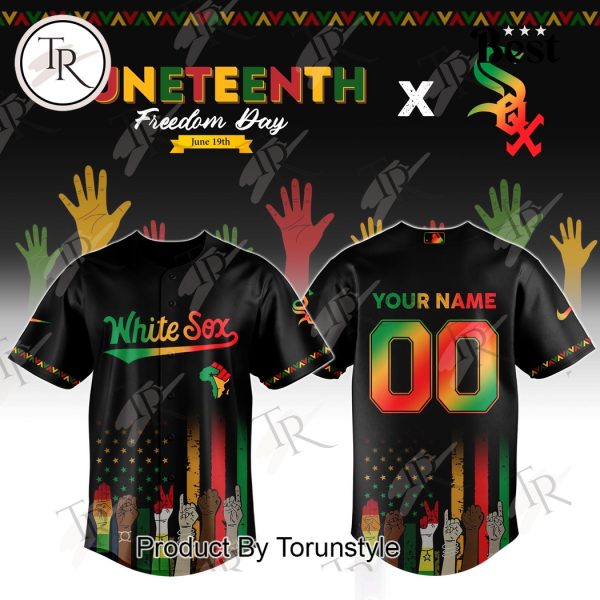 Chicago White Sox X Juneteenth Freedom Day 2025 Custom Name Limited Edition Baseball Jersey