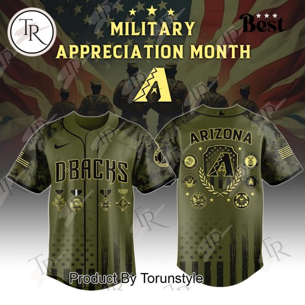 Arizona Diamondbacks x Military Appreciation Month Special Edition Baseball Jersey