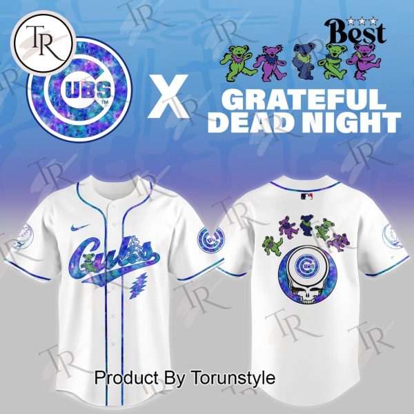 Chicago Cubs X Grateful Dead Night Game 2025 Limited Edition Baseball Jersey