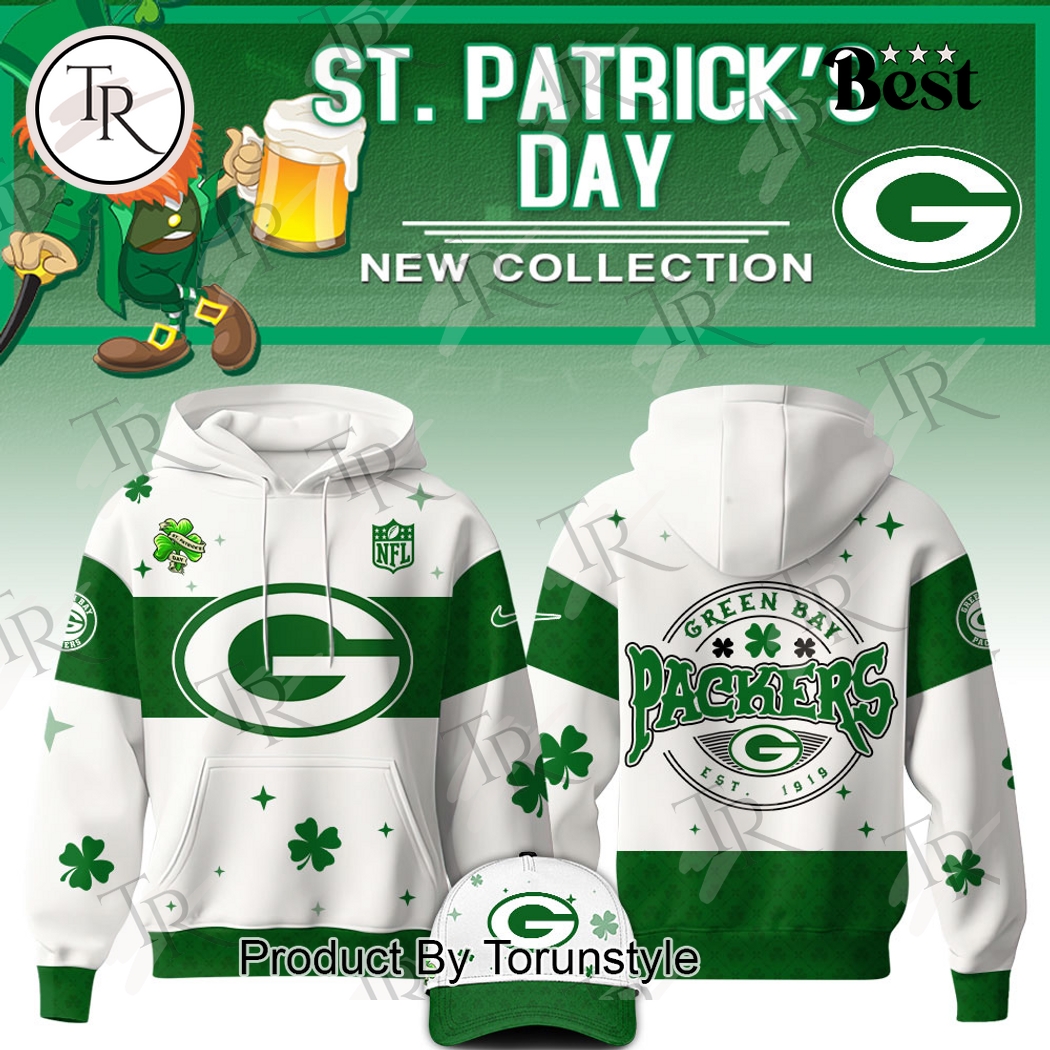 Green Bay Packers St. Patrick's Day Limited Edition Hoodie Green Bay Packers St. Patrick's Day Limited Edition Hoodie