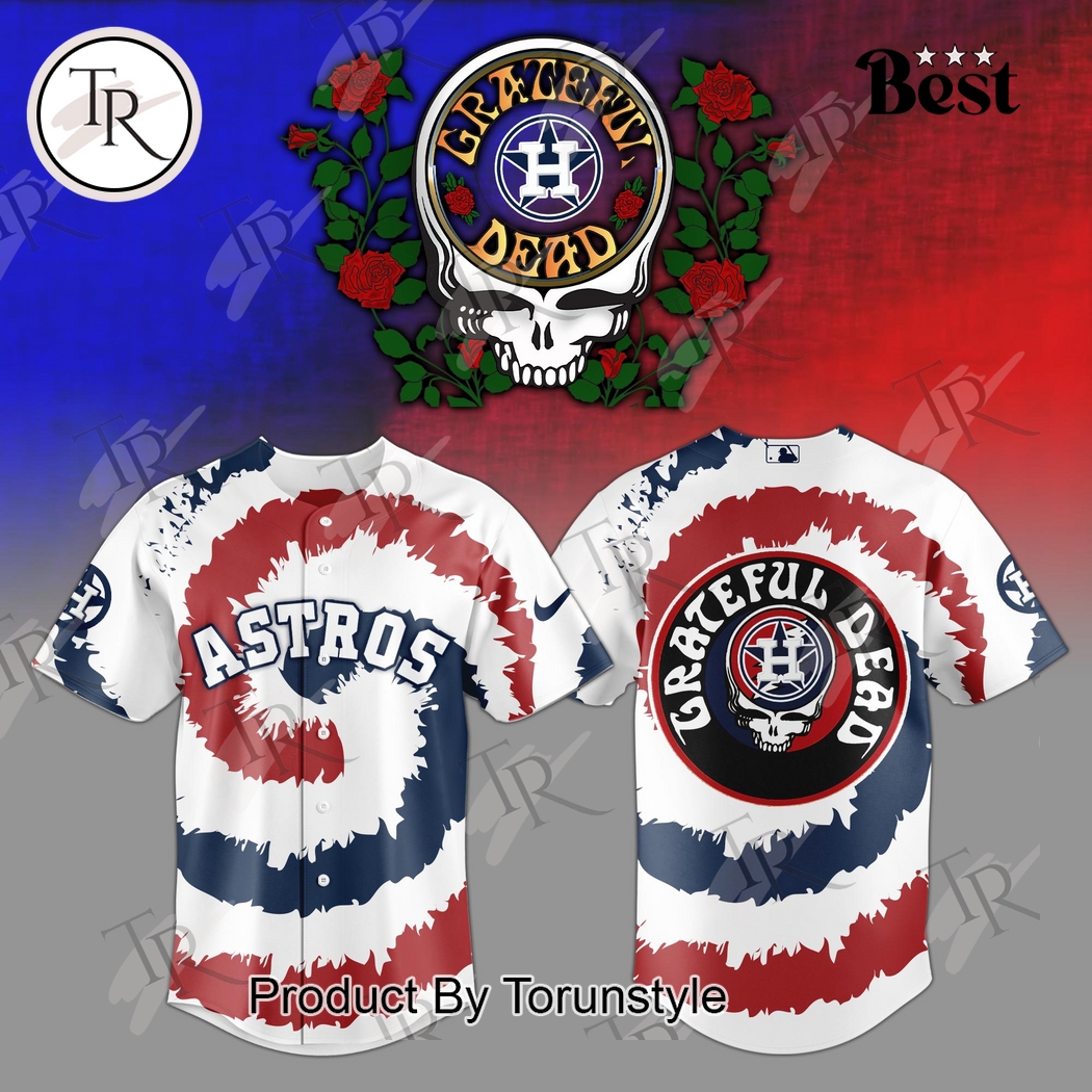 Houston Astros Grateful Dead 2025 Special Edition Baseball Jersey Houston Astros Grateful Dead 2025 Special Edition Baseball Jersey