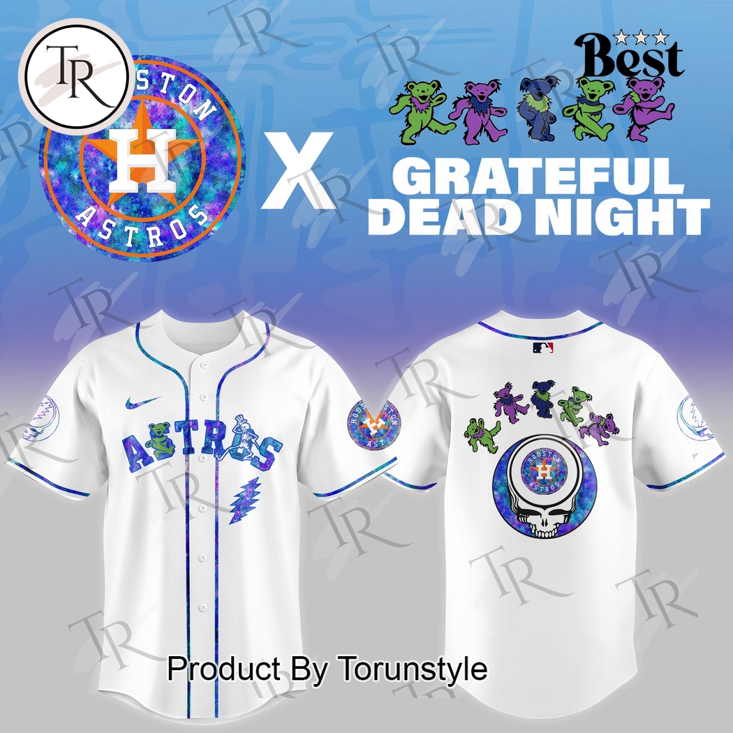 Houston Astros X Grateful Dead Night Game 2025 Limited Edition Baseball Jersey Houston Astros X Grateful Dead Night Game 2025 Limited Edition Baseball Jersey