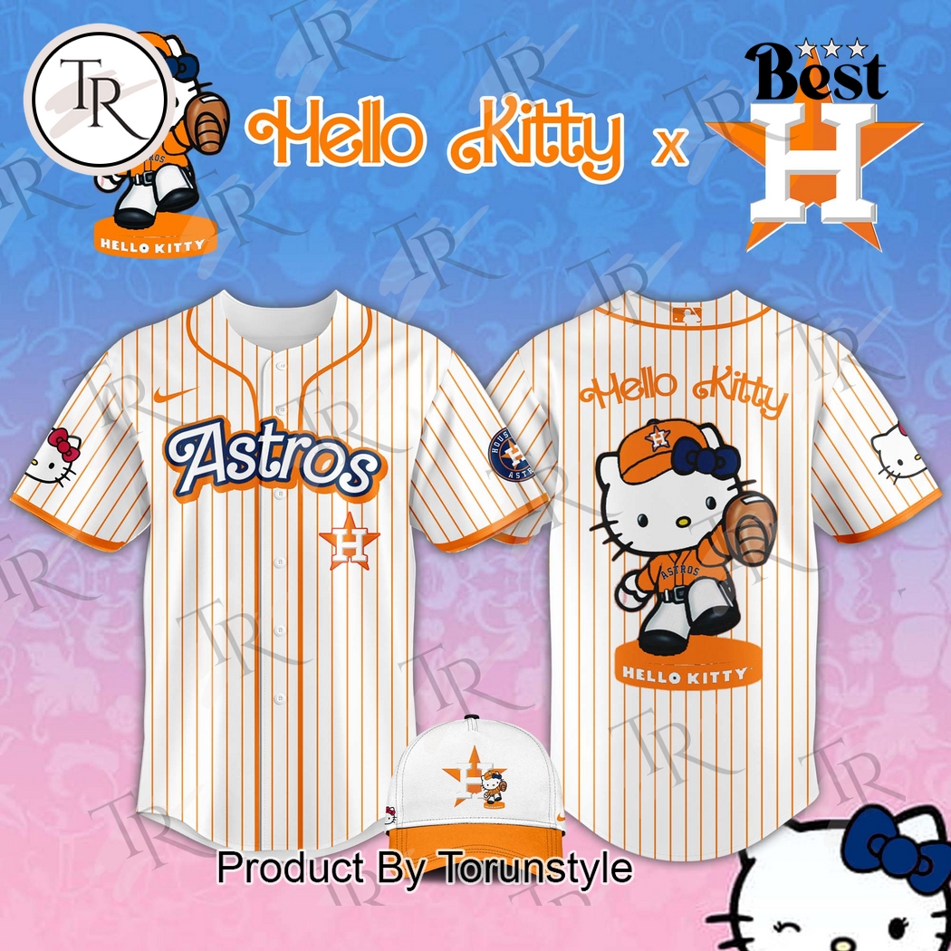 Houston Astros x Hello Kitty Night 2025 Special Edition Baseball Jersey
