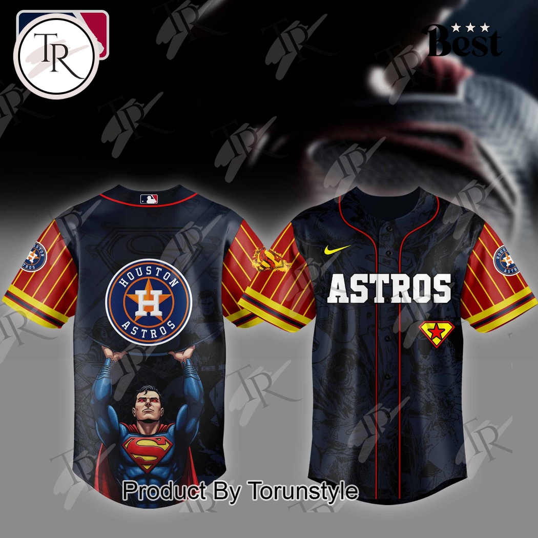 Houston Astros x Superman 2025 Special Edition Baseball Jersey Houston Astros x Superman 2025 Special Edition Baseball Jersey