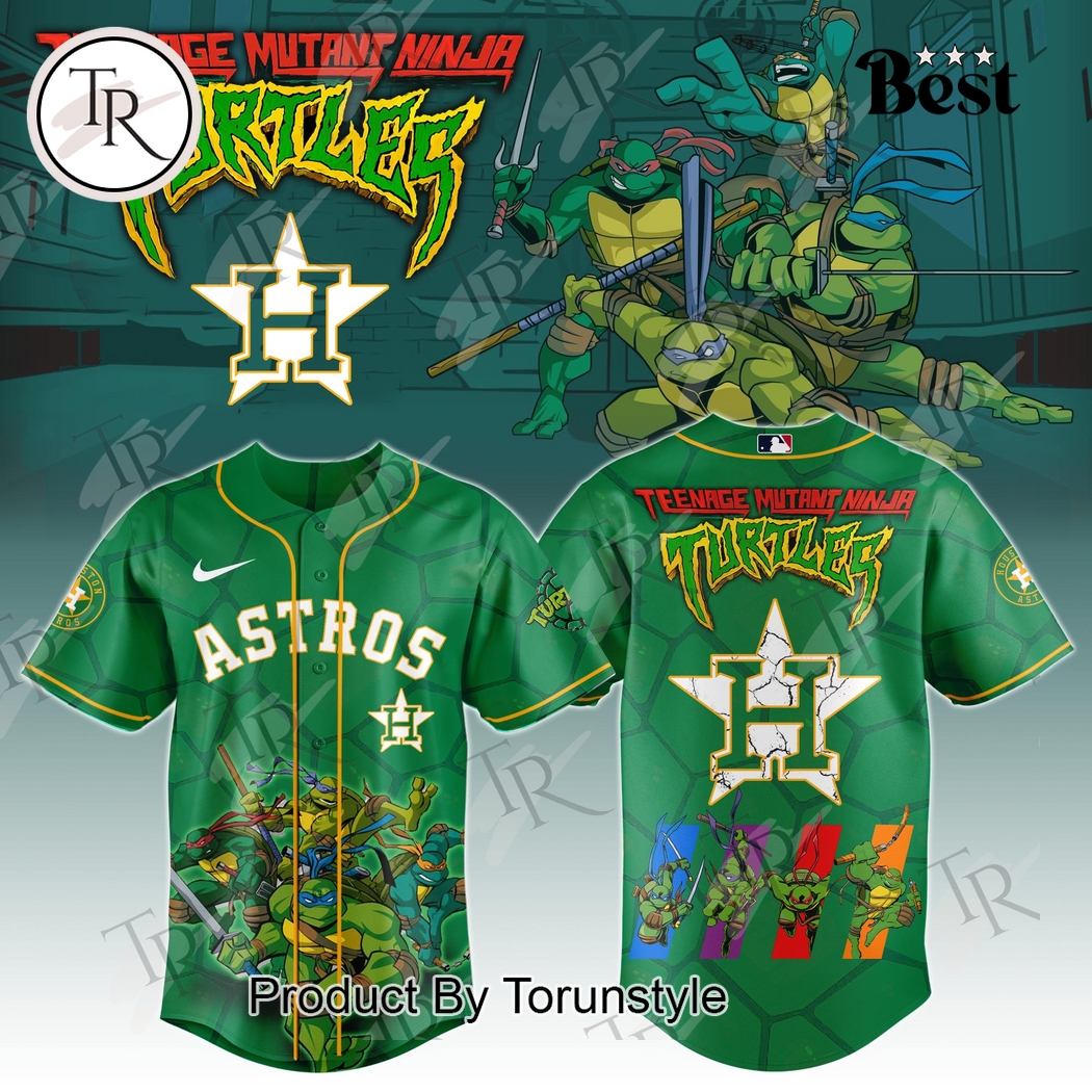 Houston Astros x Teenage Mutant Ninja Turtles 2025 Special Edition Baseball Jersey Houston Astros x Teenage Mutant Ninja Turtles 2025 Special Edition Baseball Jersey