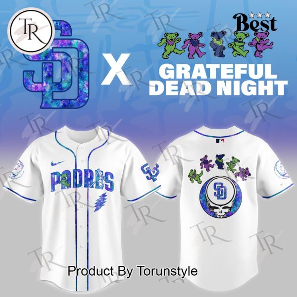 San Diego Padres X Grateful Dead Night Game 2025 Limited Edition Baseball Jersey